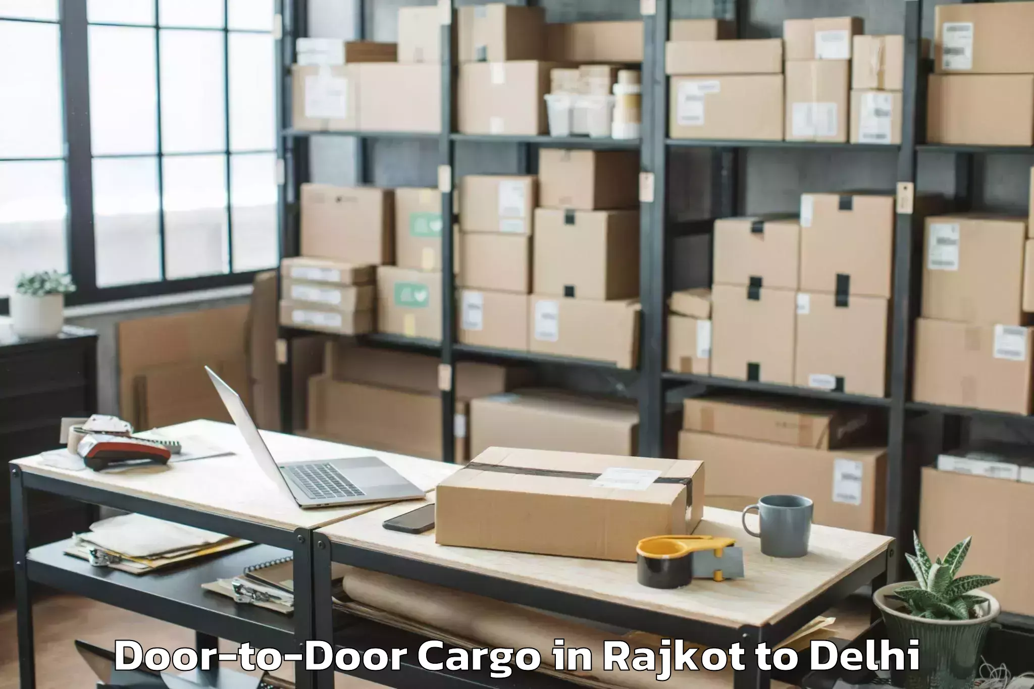 Get Rajkot to Indira Gandhi International Ai Door To Door Cargo